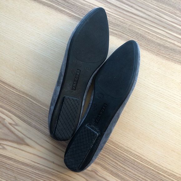 Talbots Gray Francesca Suede Pointed Toe Flats - Picture 5 of 6